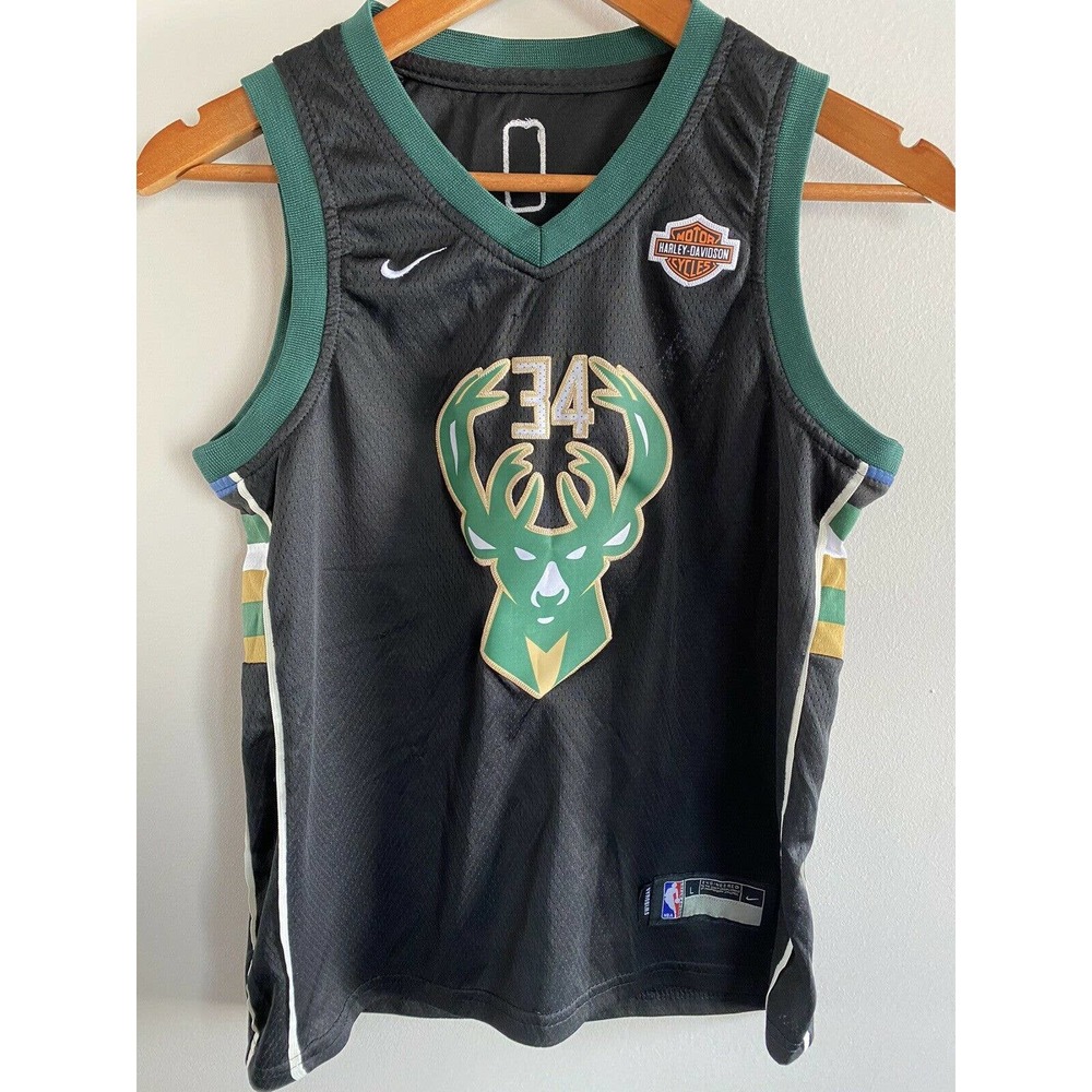 Antetokounmpo Bucks Nike Swingman Kids Jersey - Size Large